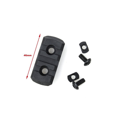 【DSC】 M-LOCK Nylon 3 Picatinny Rail Sections ( 4pcs -Black )M-LOCKナイロン3ピカティニーレールセクション（ブラック）（TMC3021-BK）