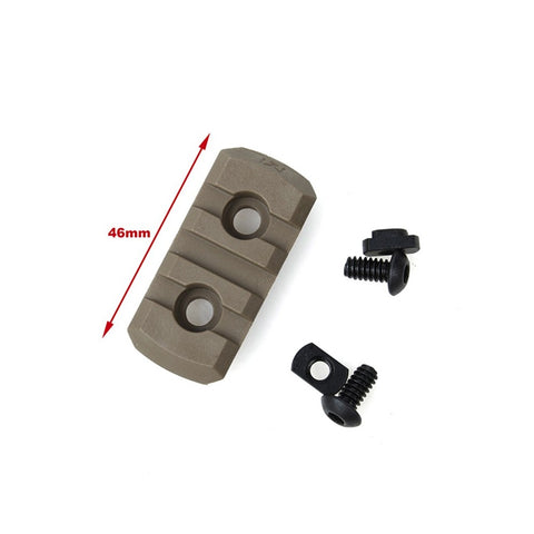 【DSC】 M-LOCK Nylon 3 Picatinny Rail Sections ( 4pcs -CB）M-LOCKナイロン3ピカティニーレールセクション（コヨーテブラウン）（TMC3021-CB）